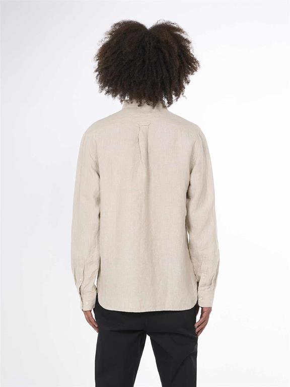 Overhemd Regular Fit Ls Beige from Shop Like You Give a Damn
