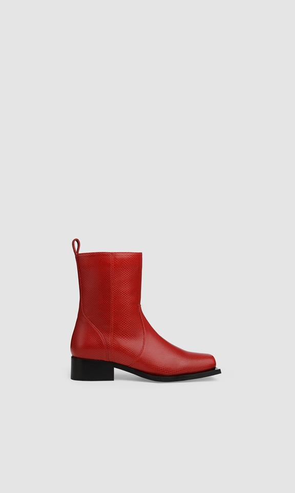 Boots Karel Ruby Red via Shop Like You Give a Damn