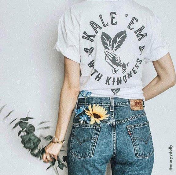 T-Shirt Kale 'Em With Kindness Wit 1