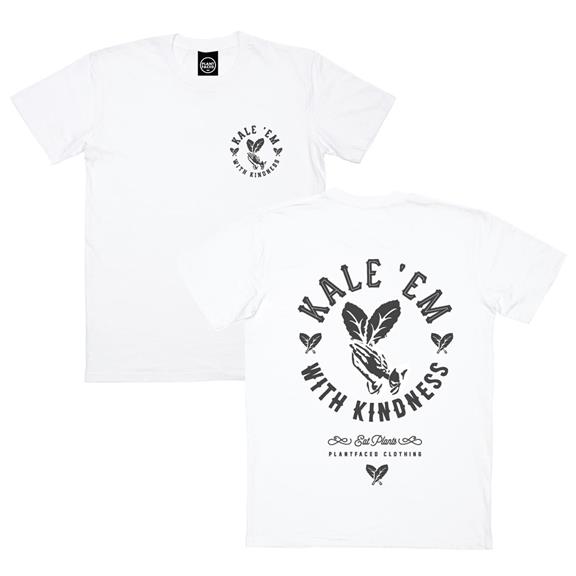 T-Shirt Kale 'Em With Kindness White 2