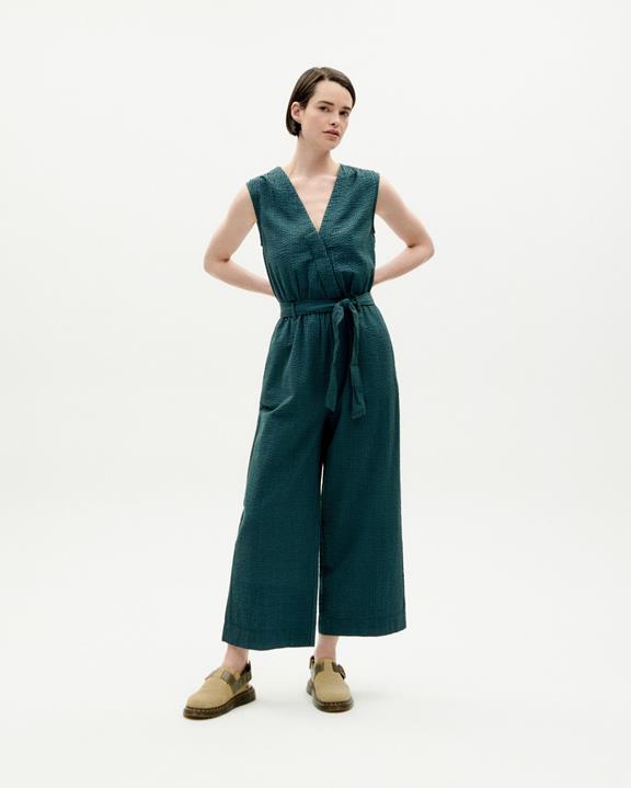 Jumpsuit Winona Seersucker Green from Shop Like You Give a Damn