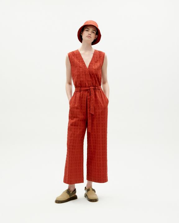 Jumpsuit Winona Red Check via Shop Like You Give a Damn