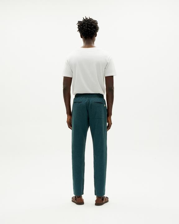Travel Pants Seersucker Green from Shop Like You Give a Damn