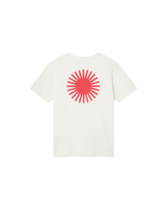 T-Shirt Sun Red Back White from Shop Like You Give a Damn