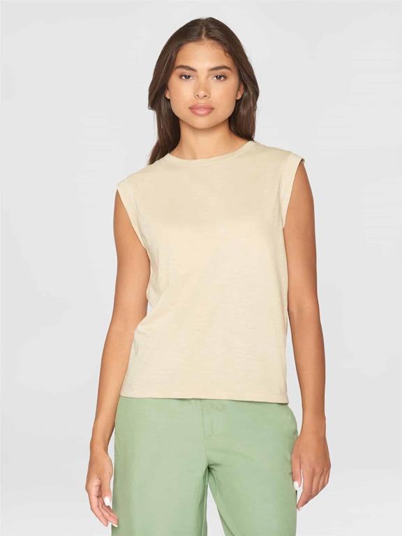 Tanktop Loose Fit Jersey Beige from Shop Like You Give a Damn