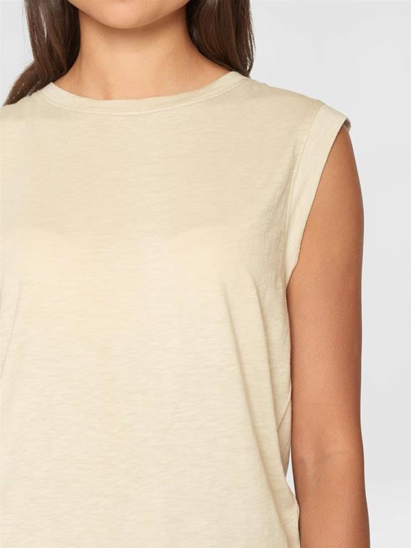 Tanktop Loose Fit Jersey Beige from Shop Like You Give a Damn