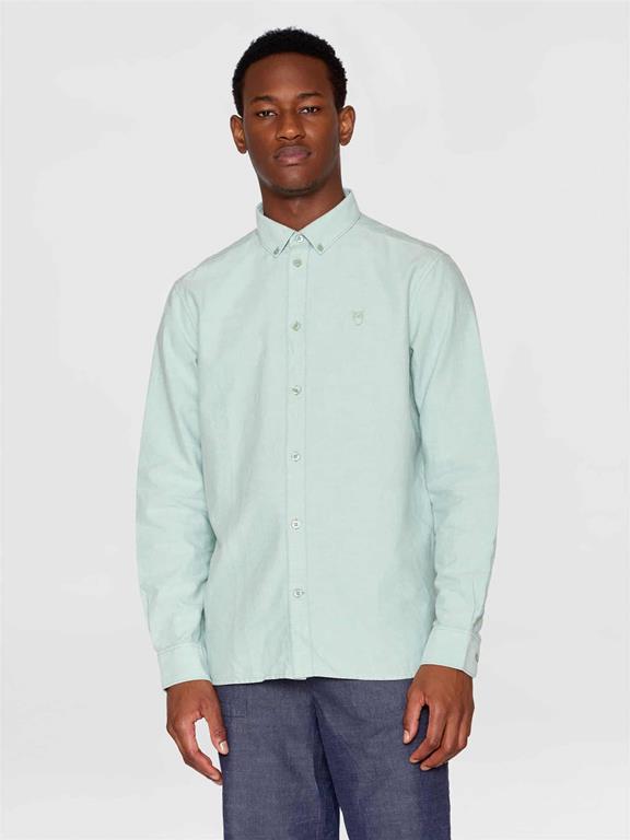 Overhemd Harald Kleine Uil Groen via Shop Like You Give a Damn