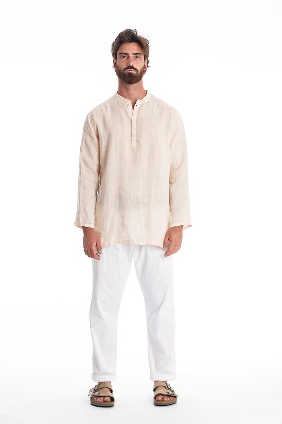 Linen Shirt Mykonos Sand from Shop Like You Give a Damn