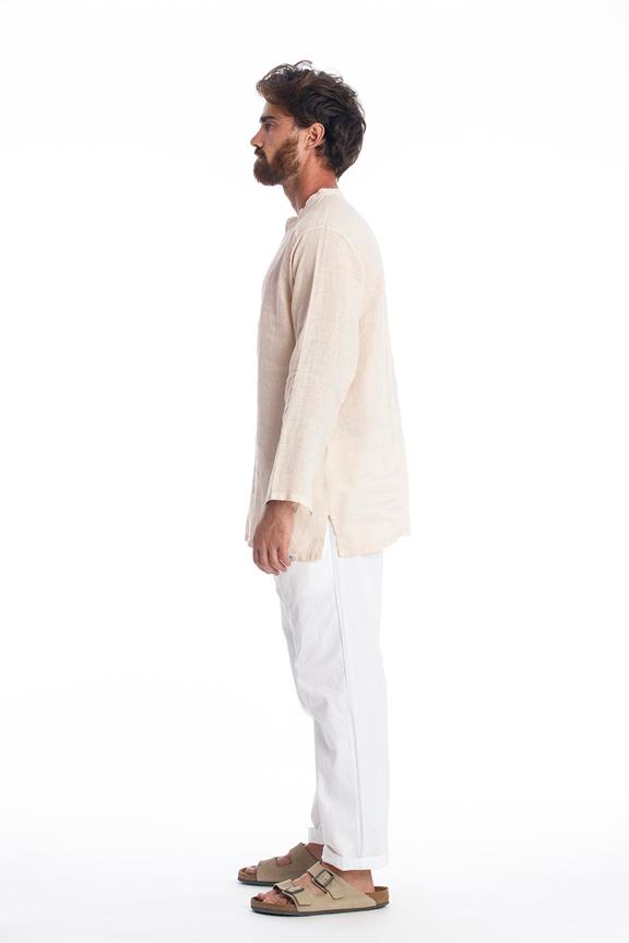 Linen Shirt Mykonos Sand from Shop Like You Give a Damn