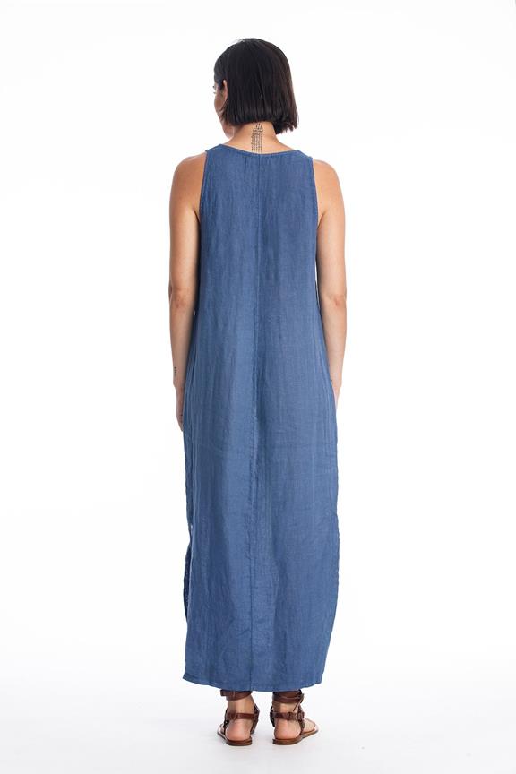 Linen Dress Winona Indigo Blue from Shop Like You Give a Damn