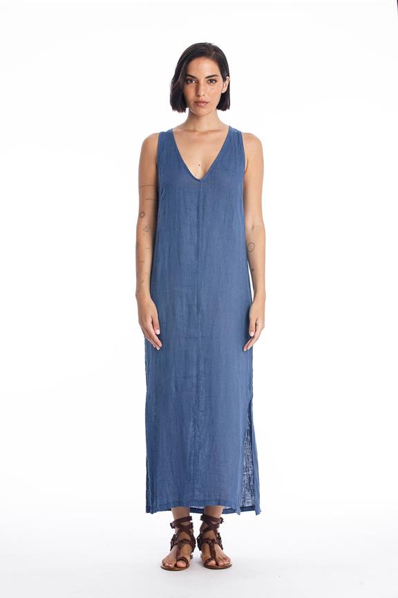 Linen Dress Winona Indigo Blue from Shop Like You Give a Damn