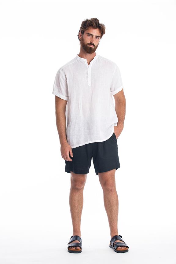 Linen Shirt Brad White via Shop Like You Give a Damn