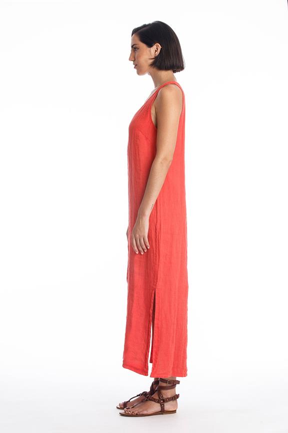 Linen Dress Winona Radiant Red from Shop Like You Give a Damn