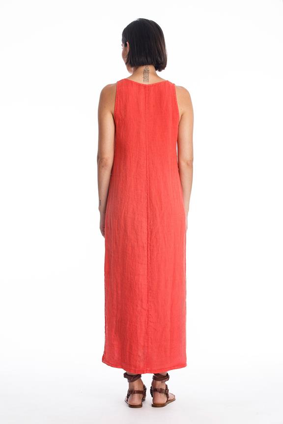 Linen Dress Winona Radiant Red from Shop Like You Give a Damn