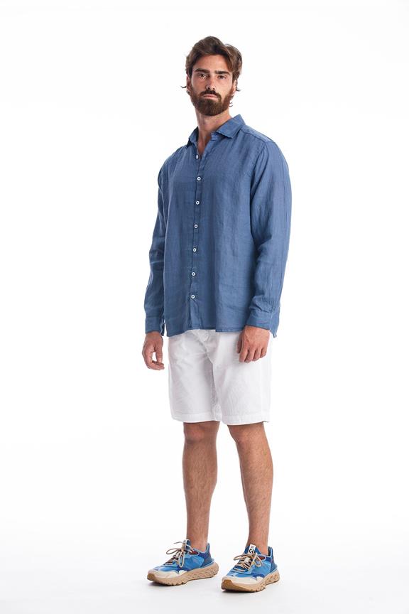 Linen Shirt Alain Indigo Blue from Shop Like You Give a Damn