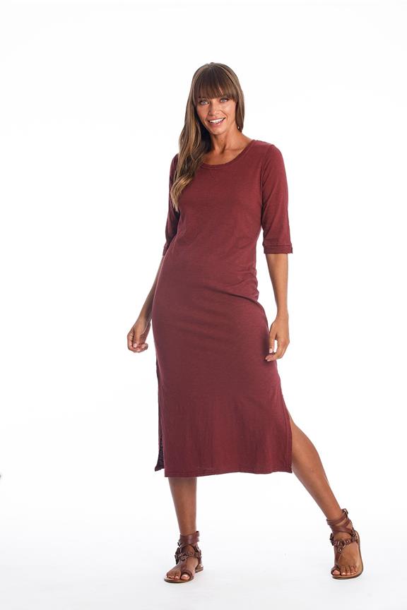 Dress Maxi Mia Dark Garnet via Shop Like You Give a Damn