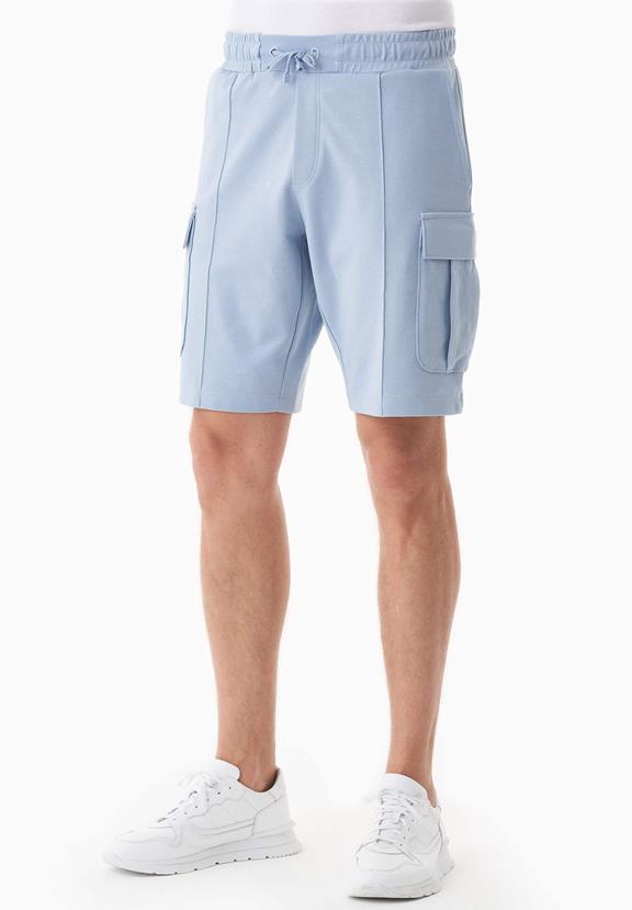 Sweatshorts Cargo Ice Blue from Shop Like You Give a Damn