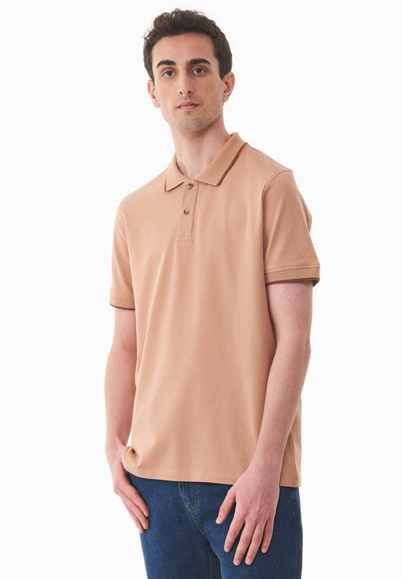 Polo Shirt Light Brown from Shop Like You Give a Damn