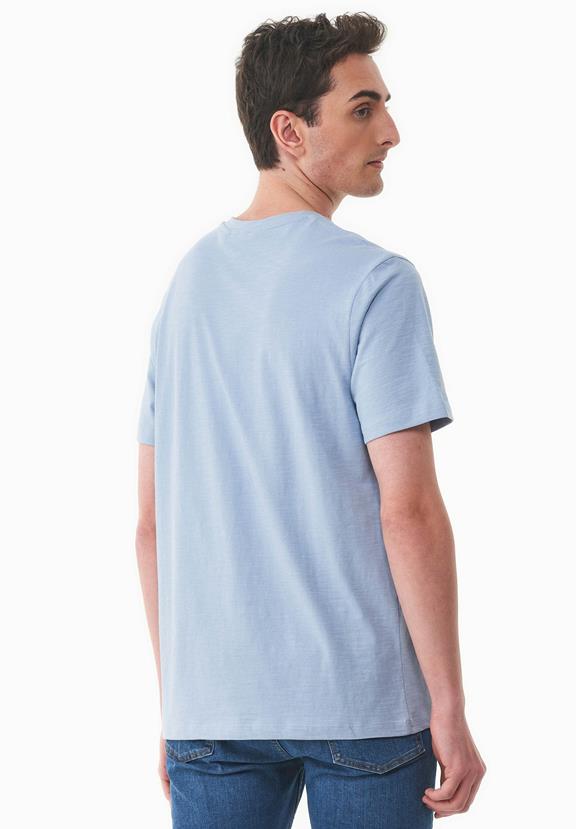 T-Shirt Basic V-Neck Ice Blue from Shop Like You Give a Damn