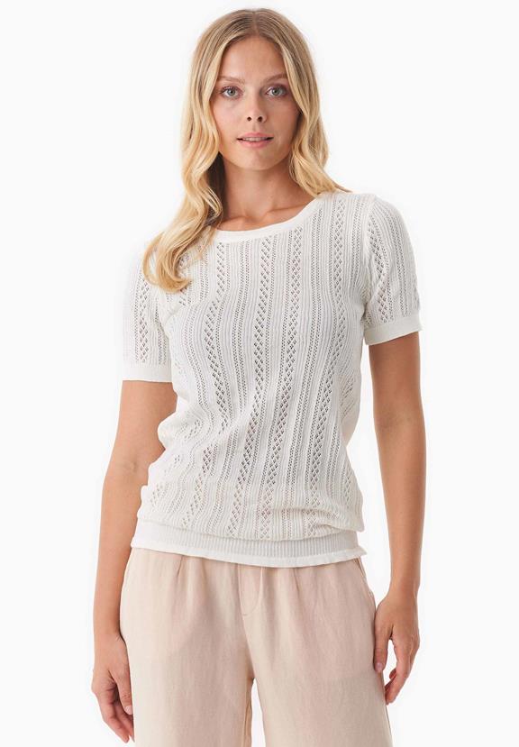 Knitted Sweater Off White via Shop Like You Give a Damn