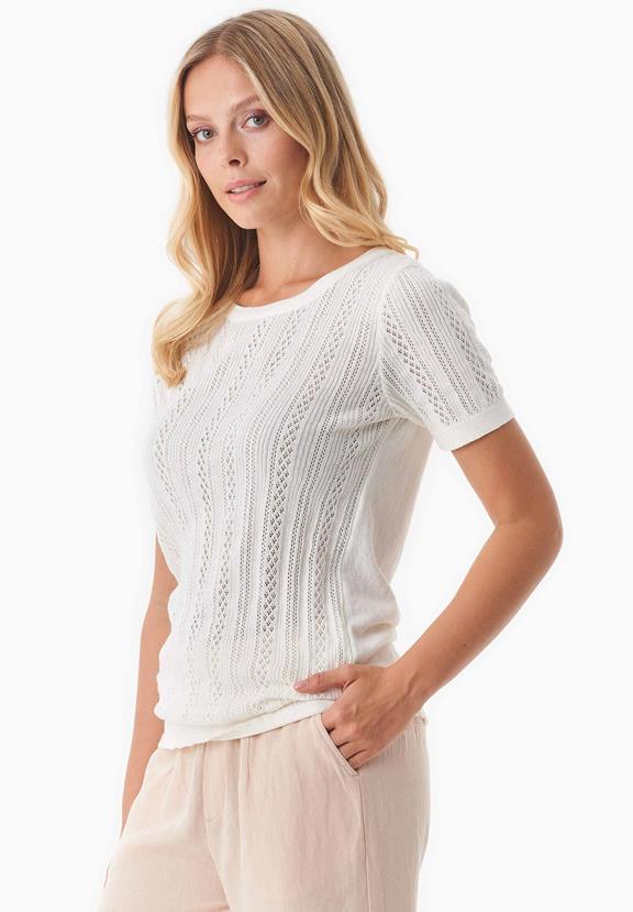 Knitted Sweater Off White from Shop Like You Give a Damn