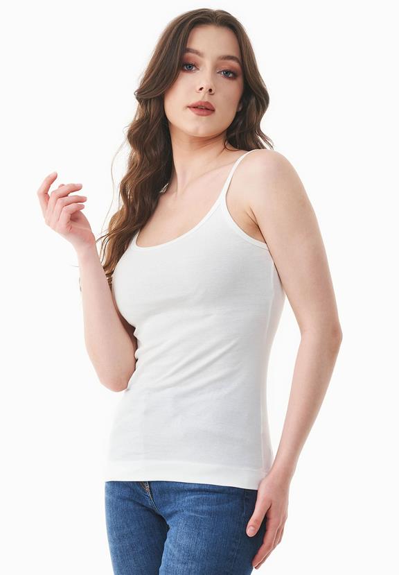 Ribbed Top Off White from Shop Like You Give a Damn