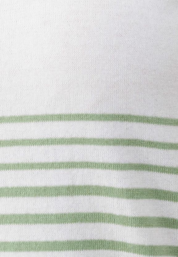 Knitted Shirt Off White & Matcha Green from Shop Like You Give a Damn