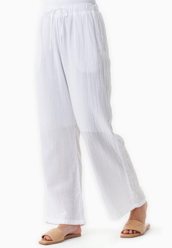 Pants Muslin White from Shop Like You Give a Damn