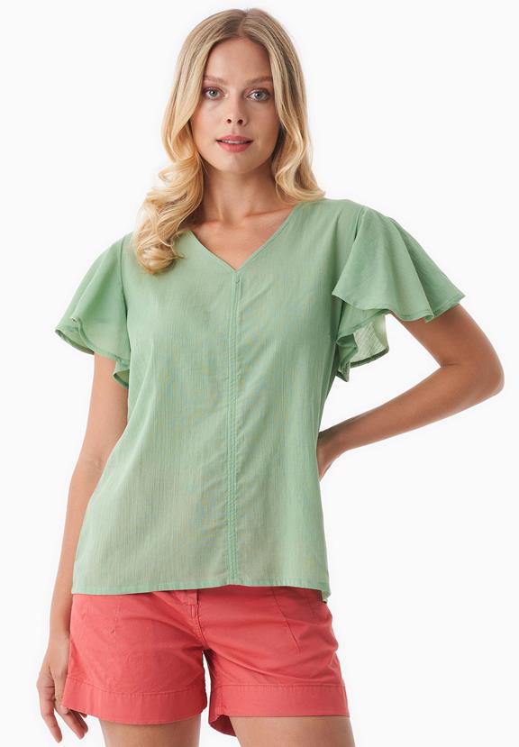 Voile Blouse Matcha Green from Shop Like You Give a Damn