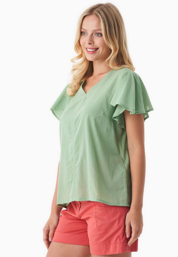 Voile Blouse Matcha Green from Shop Like You Give a Damn
