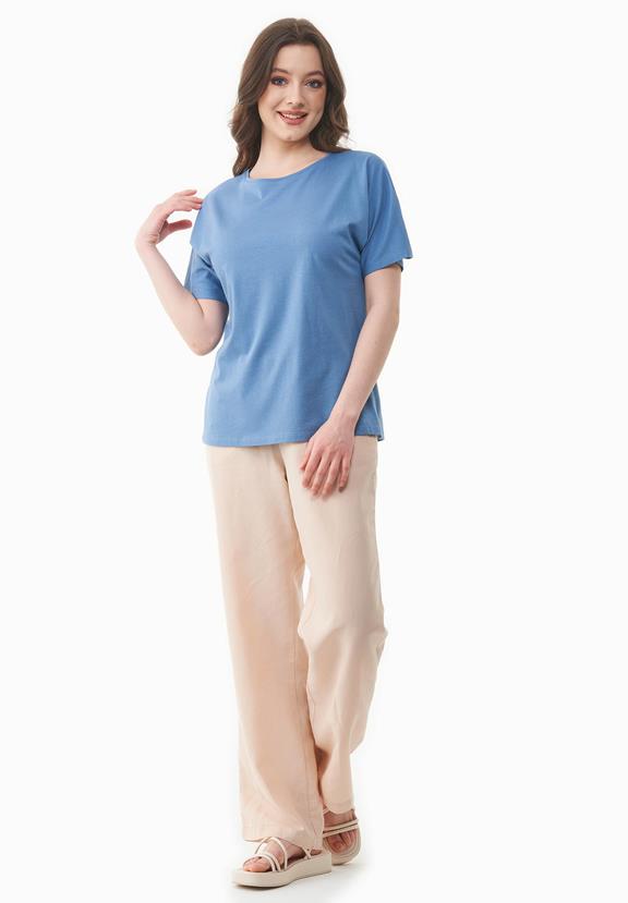 T-Shirt Coronet Blauw from Shop Like You Give a Damn