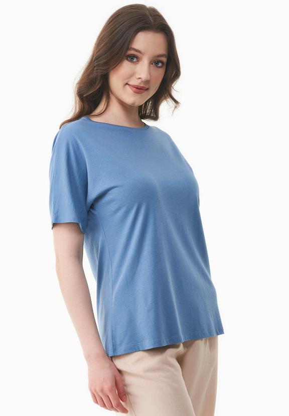 T-Shirt Coronet Blauw from Shop Like You Give a Damn