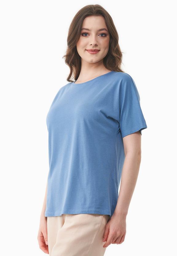 T-Shirt Coronet Blauw from Shop Like You Give a Damn