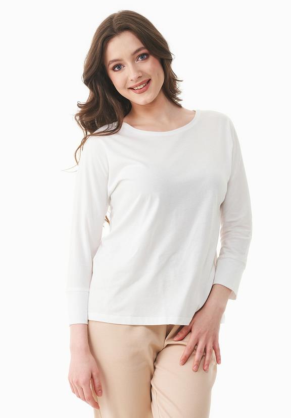 T-Shirt 3/4-Sleeve Off White via Shop Like You Give a Damn
