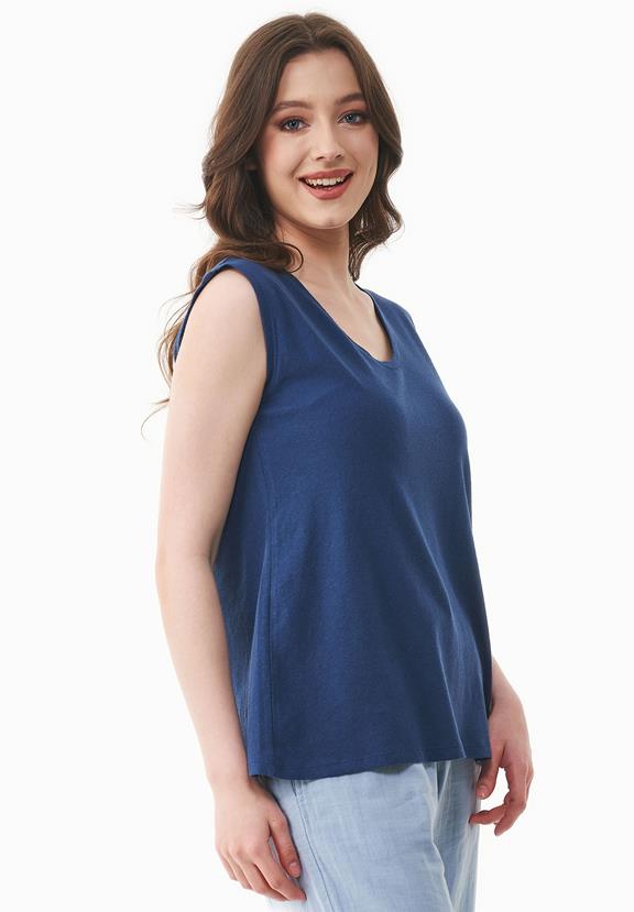 Top Navy Blue from Shop Like You Give a Damn