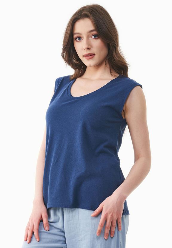 Top Navy Blue from Shop Like You Give a Damn