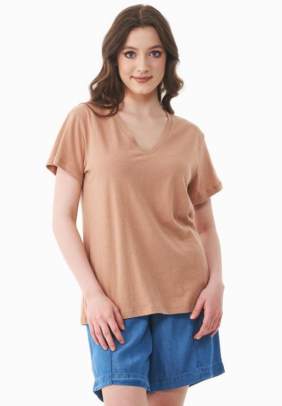 T-Shirt Light Brown via Shop Like You Give a Damn