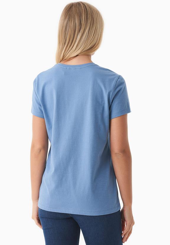 T-Shirt Basic V-Neck Coronet Blue from Shop Like You Give a Damn