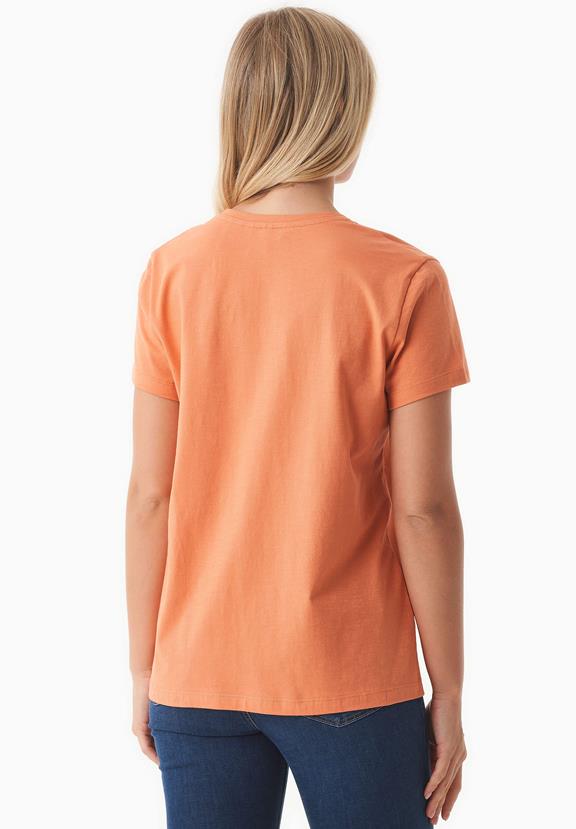 T-Shirt Basic V-Neck Dusty Orange from Shop Like You Give a Damn