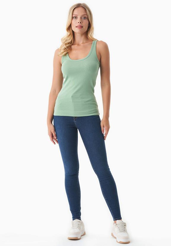 Ribbed Top Basic Matcha Green from Shop Like You Give a Damn