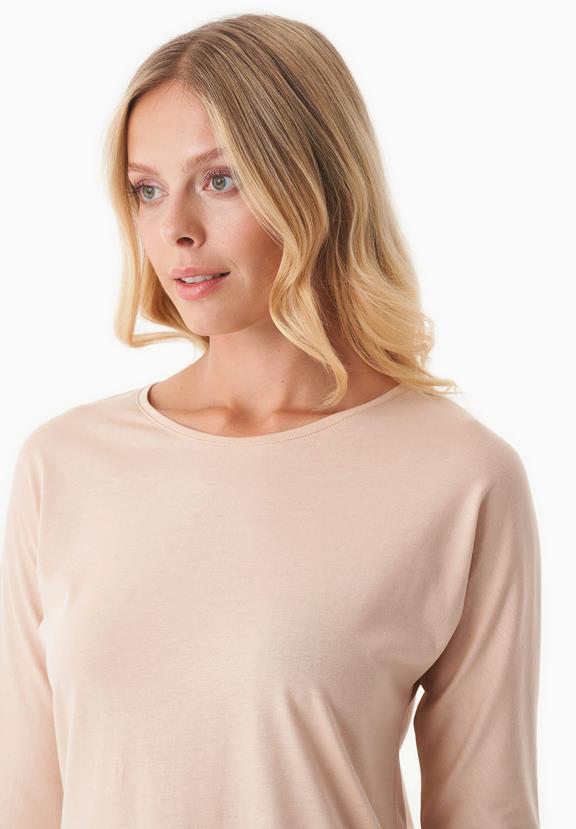 T-Shirt 3/4-Sleeve Soft Beige from Shop Like You Give a Damn