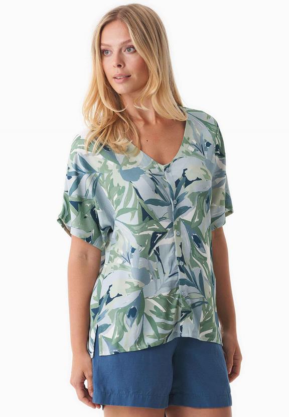 Blouse With Leaf Pattern Abstract Leaf from Shop Like You Give a Damn