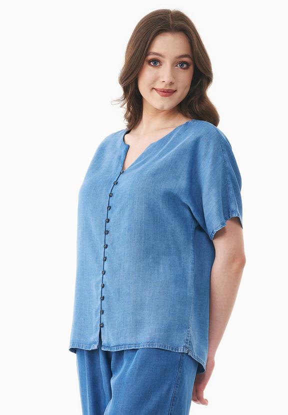 Blouse A Denim Look Light Blue from Shop Like You Give a Damn