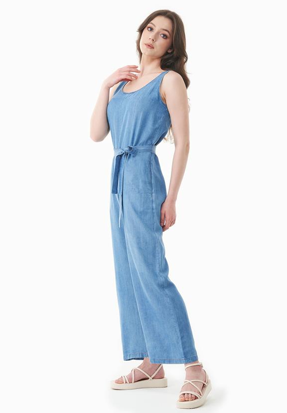 Jumpsuit Denimlook Lichtblauw from Shop Like You Give a Damn