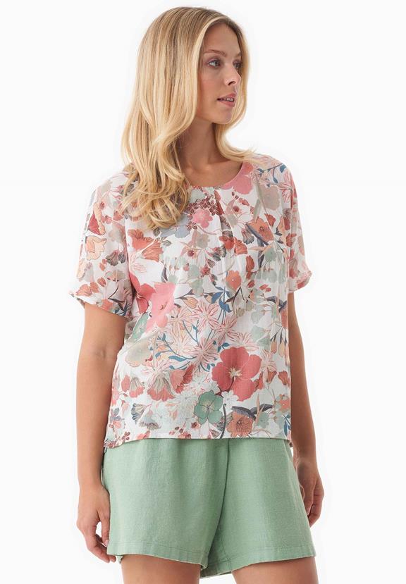 Voile Blouse With Floral Pattern from Shop Like You Give a Damn