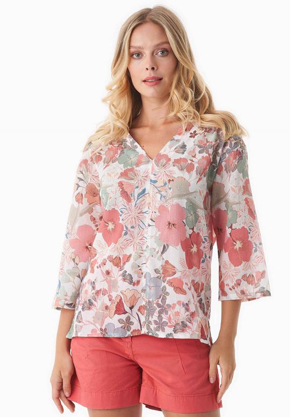 Voile Blouse Met Bloemmotief via Shop Like You Give a Damn