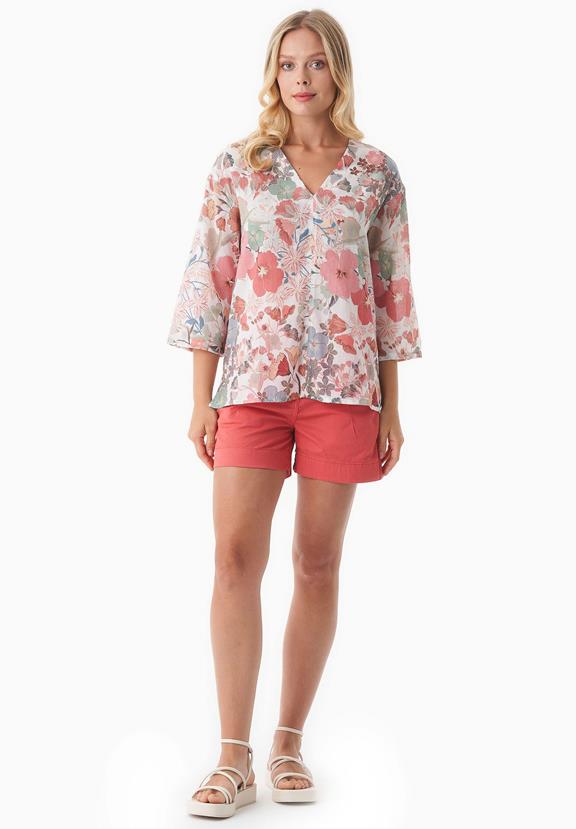 Voile Blouse Met Bloemmotief from Shop Like You Give a Damn