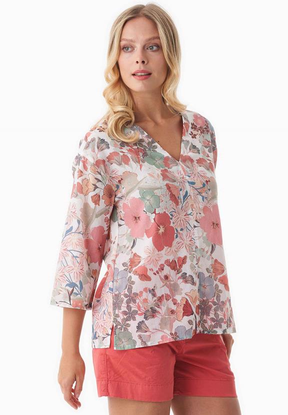 Voile Blouse Met Bloemmotief from Shop Like You Give a Damn