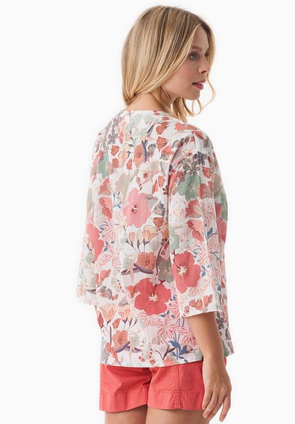 Voile Blouse Met Bloemmotief from Shop Like You Give a Damn