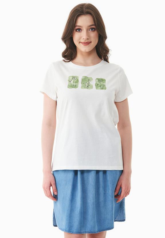T-Shirt Met Print Gebroken Wit via Shop Like You Give a Damn